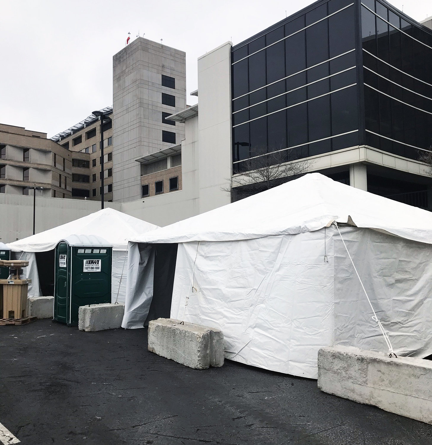 Mercy earlier this week set up a triage facility as a first contact site for patients that potentially have COVID-19.
